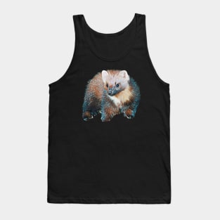 Marten - Woodland Themed Kids Room, Funny Gifts For Forester, Cute Anima Tank Top